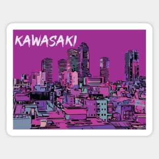 Kawasaki - Japanese City Pop Aesthetic Magnet